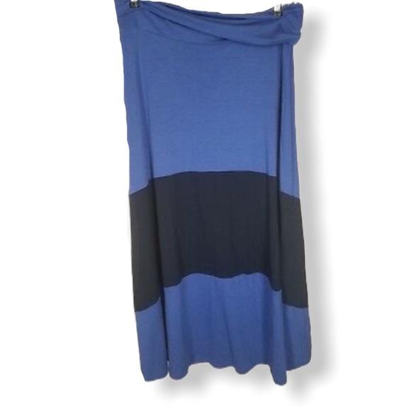 GAP Maxi Blue Stripe Skirt NWT - Picture 1 of 3